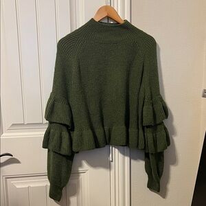 Olive Green Women's Sweater